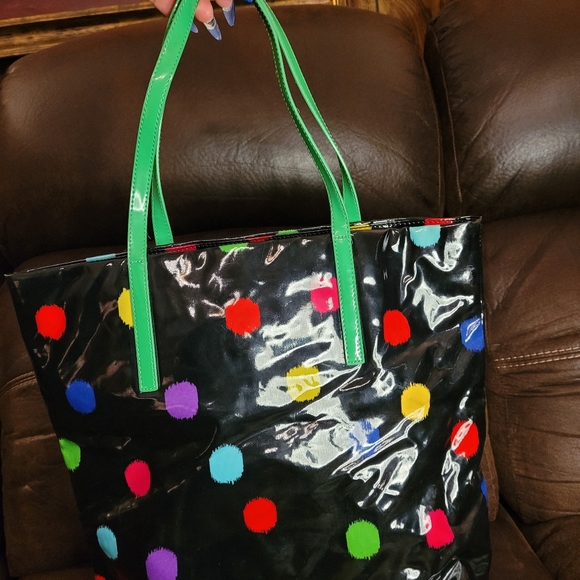 Kate Spade retro polka dot daycation tote bag - Picture 3 of 6